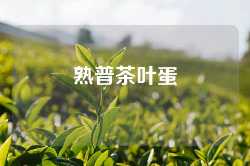 熟普茶叶蛋