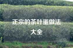 正宗的茶叶蛋做法大全