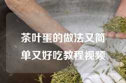 茶叶蛋的做法又简单又好吃教程视频